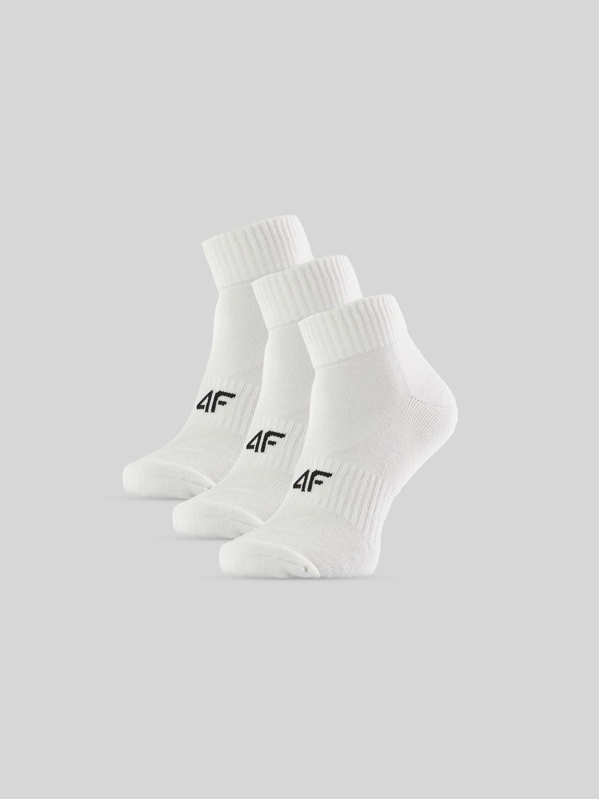 4F Skarpetki krótkie (3-pack) damskie - białe 39-42