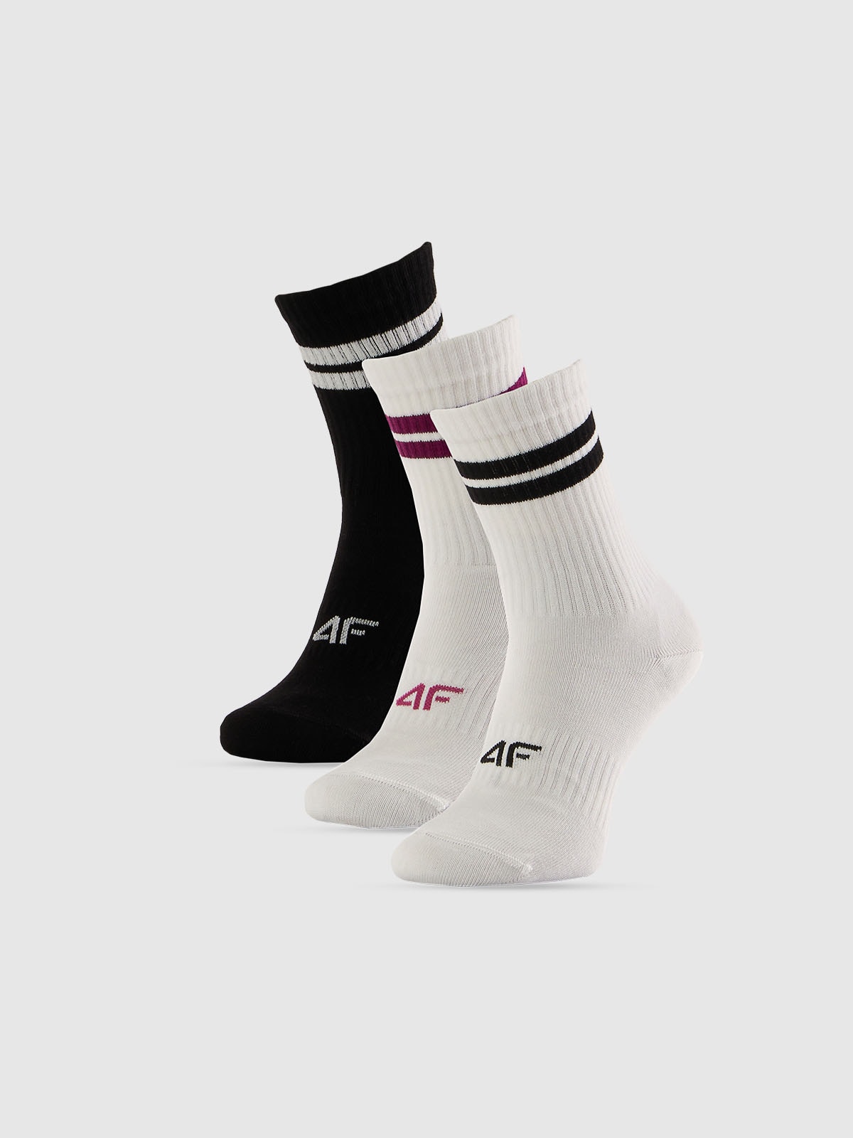 4F Skarpetki długie (3-pack) damskie - multikolor 39-42