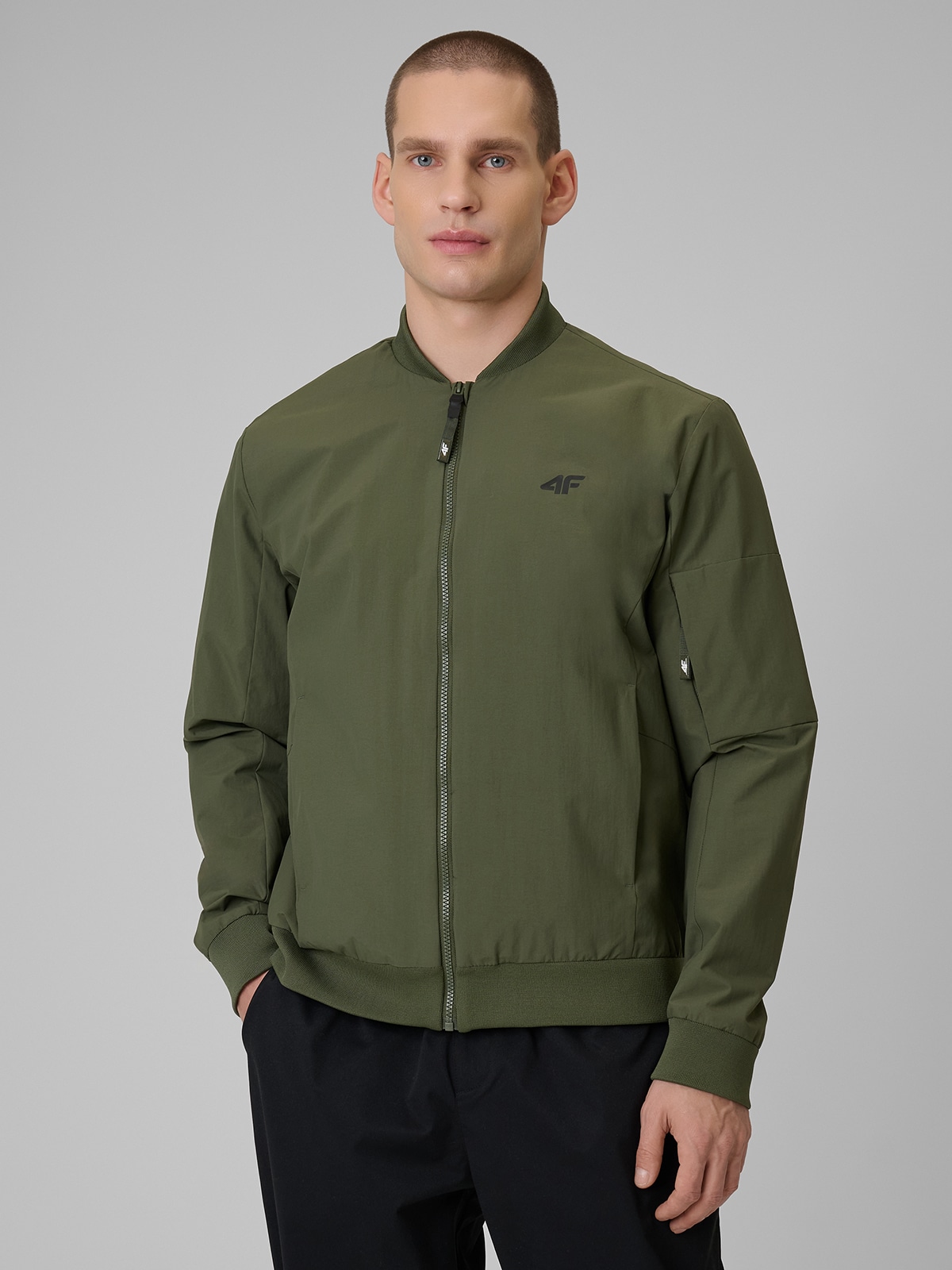 4F Kurtka przejściowa męska - khaki XXL