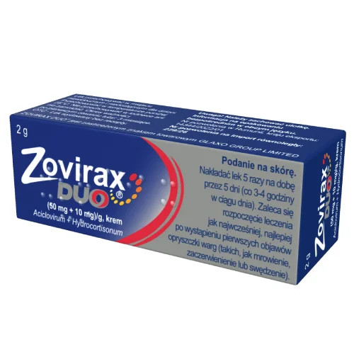 Zovirax Duo krem (50mg+10mg)/g, 2 g