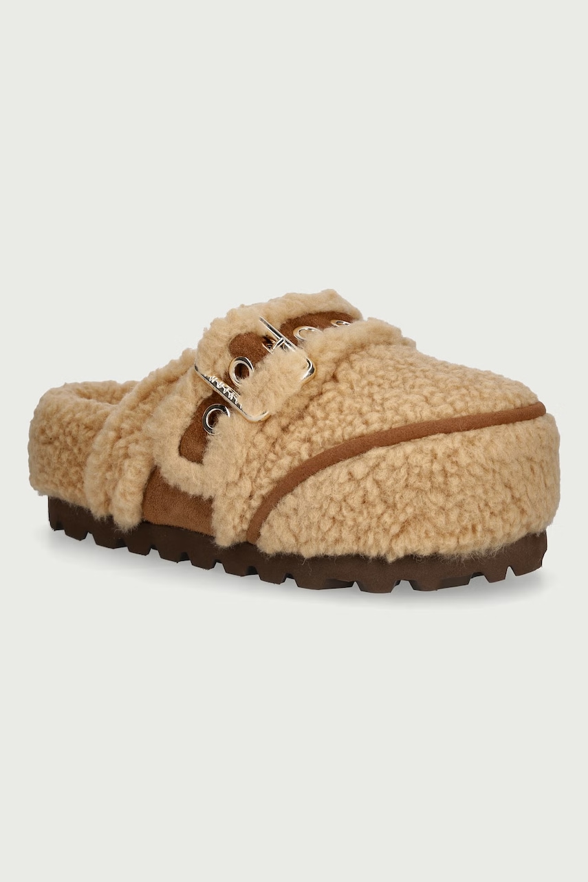 Inuikii Cozy Loafer Curly klapki damskie