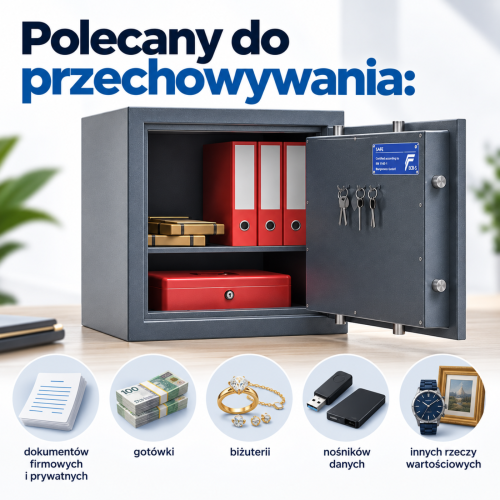 ISS Sejf antywłamaniowy Stronghold 40/4 klasa I ISS-S4E-40X4-K01