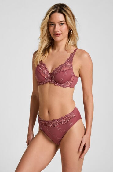 Hunkemöller Figi z wysokim stanem Diva Fioletowy