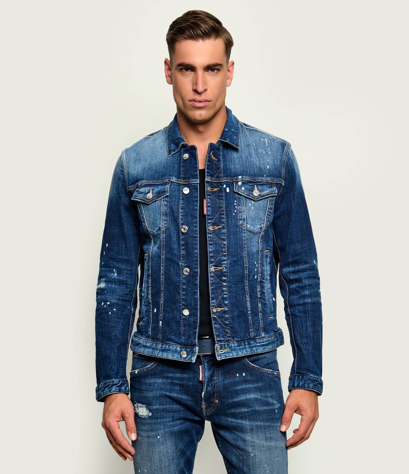 Dsquared2 Kurtka jeansowa Dan Slim Fit