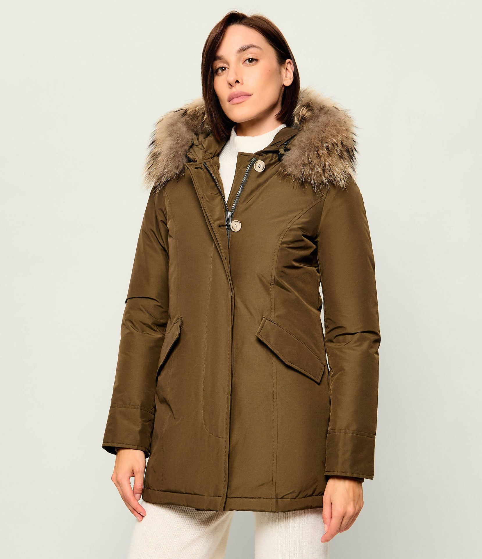 Woolrich Puchowa parka Artic Raccoon Regular Fit