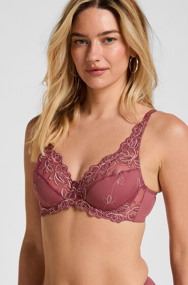 Hunkemöller Biustonosz nieusztywniany z fiszbinami Diva Fioletowy