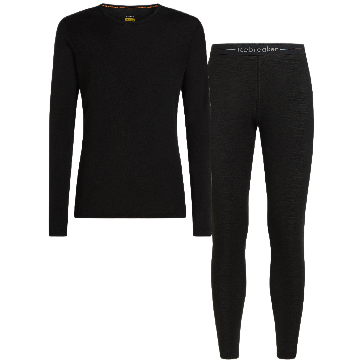Zestaw męski Icebreaker M 175 Everyday LS Crewe and Leggings Set Rozmiar: L / Kolor: czarny