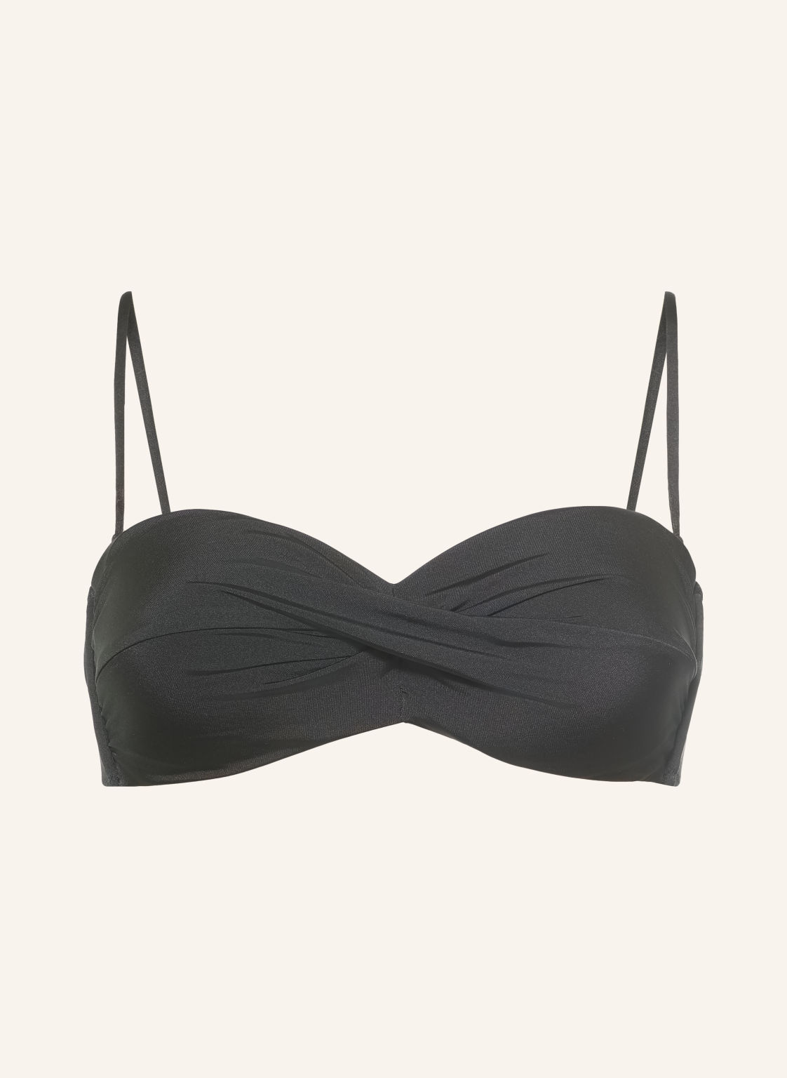 Watercult Góra Od Bikini Bandeau Soft Sculpt W Stylu Kopertowym schwarz