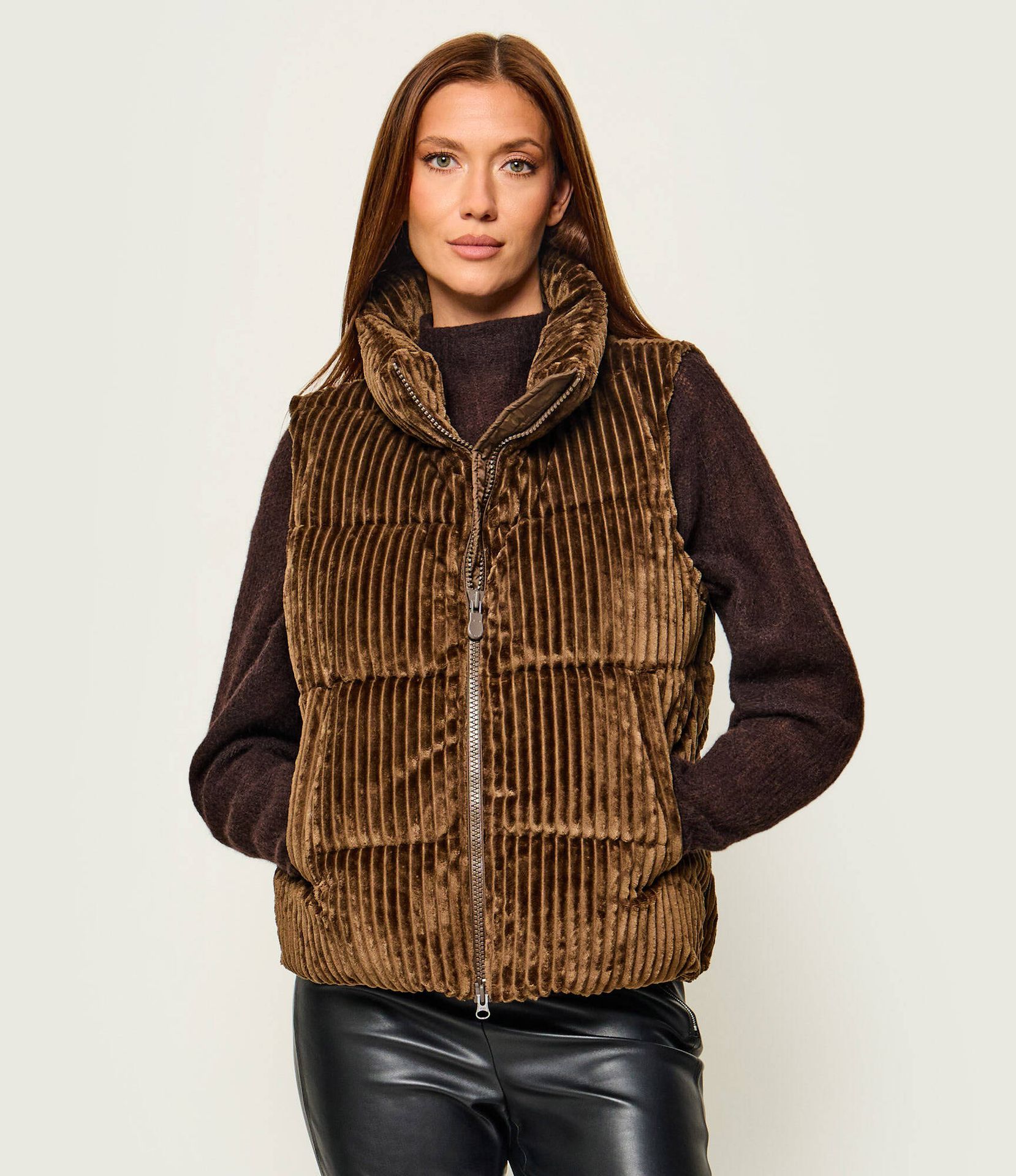 Save The Duck Bezrękawnik Inge Regular Fit sztruks