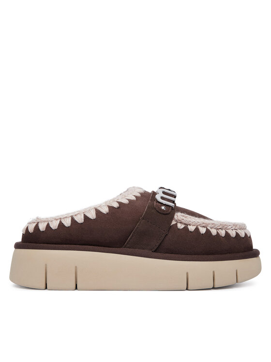 Mou Śniegowce Bounce Clog FW531001A Brązowy ciemny