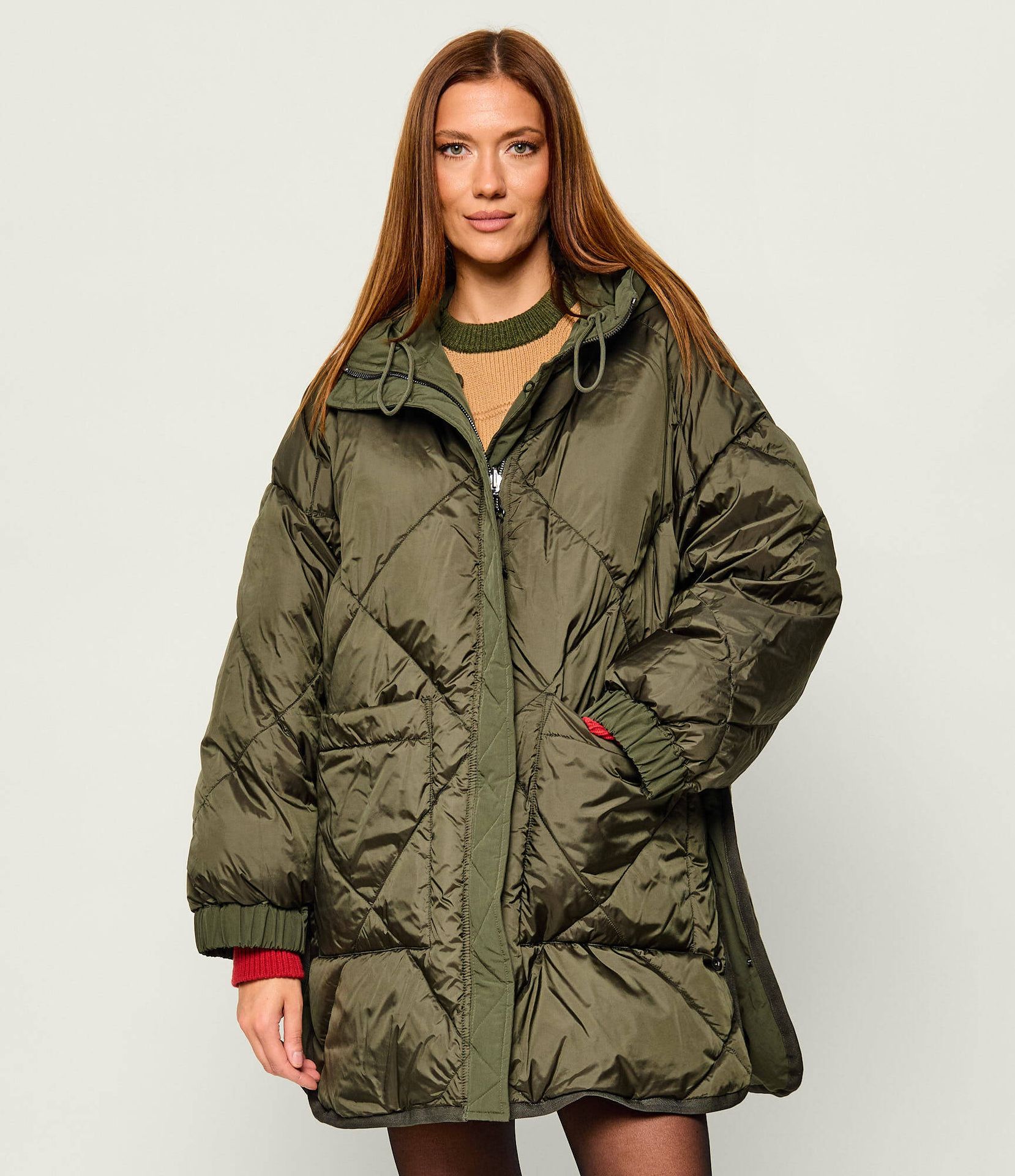 Weekend MaxMara Puchowa dwustronna parka Wkdancora Loose fit