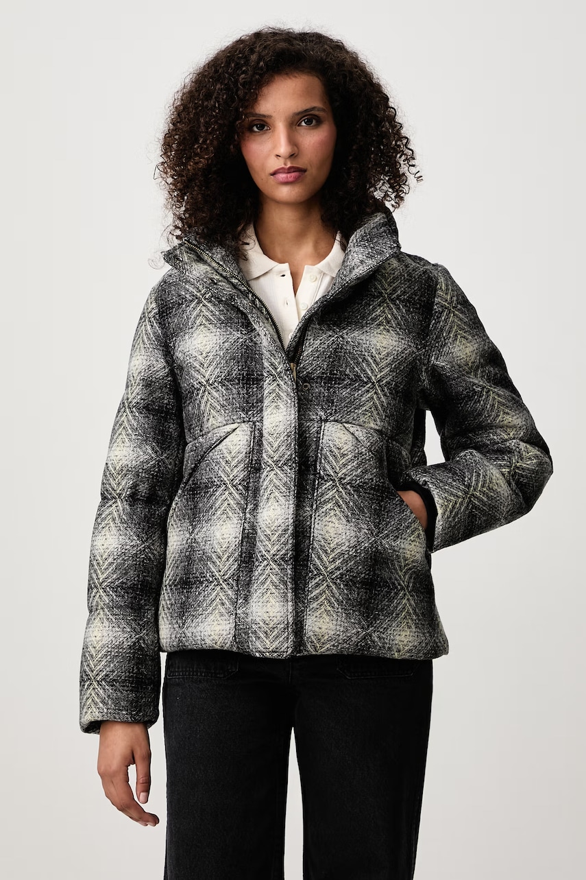 Woolrich CFWWOU2258FRUT5485 kurtka puchowa damska wełniana