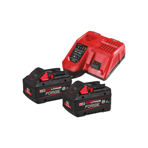 Milwaukee M18 FORGENRG-802 - 2x akumulator 18V/ 8.0Ah + ładowarka 4933498612