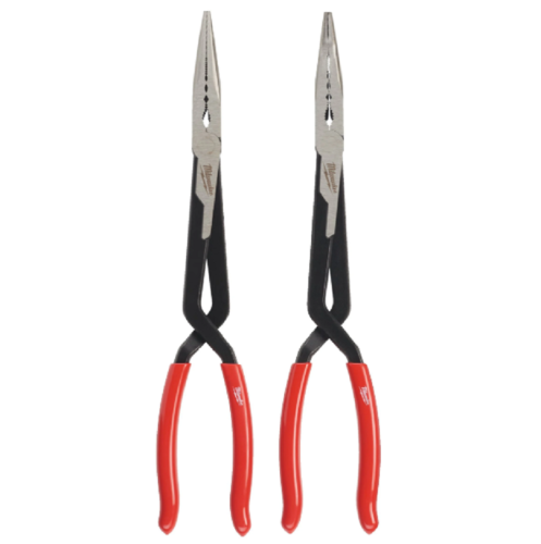 Milwaukee Long Reach Pliers 2 pc Set - Zestaw szczypiec długich - 2 szt 4932492499