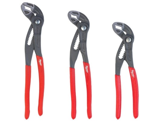 MILWAUKEE 4932498543 - Zestaw szczypiec nastawnych do rur - 3 szt.