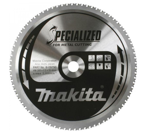 Makita B-33467 - Piła tarczowa do stali 305/25,4/2,3mm, 78 zębów