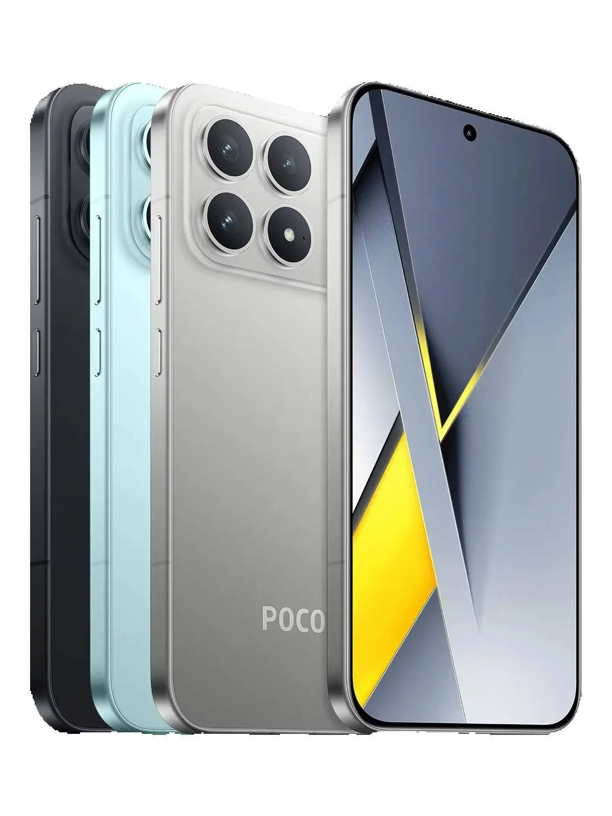 POCO F8 Pro 5G Globalna Wersja Smartfonu Flagowy Snapdragon ® 8 Elite Mobile Platform 6,59' 120Hz Wyświetlacz POCO HyperRGB AMOLED Ogromna bateria 6210mAh (typowa) 100W HyperCharge Potrójny aparat Srebrny