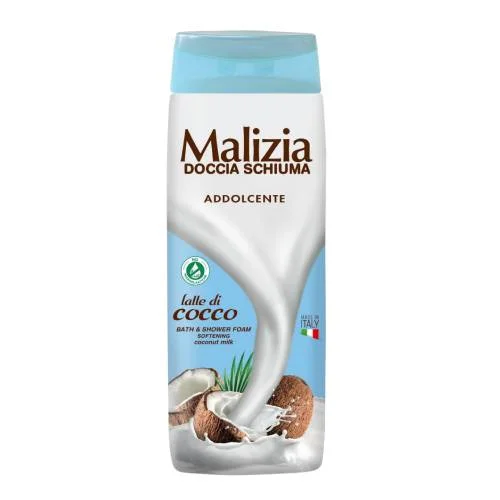 Malizia Aksamitny żel pod prysznic Kokos, 300 ml