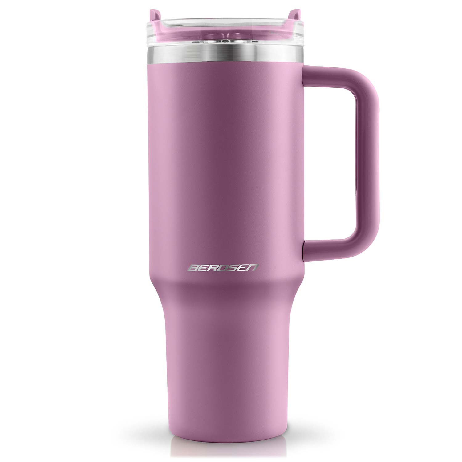 Berdsen Termos próżniowy kubek ze słomką 1180 ml różowy