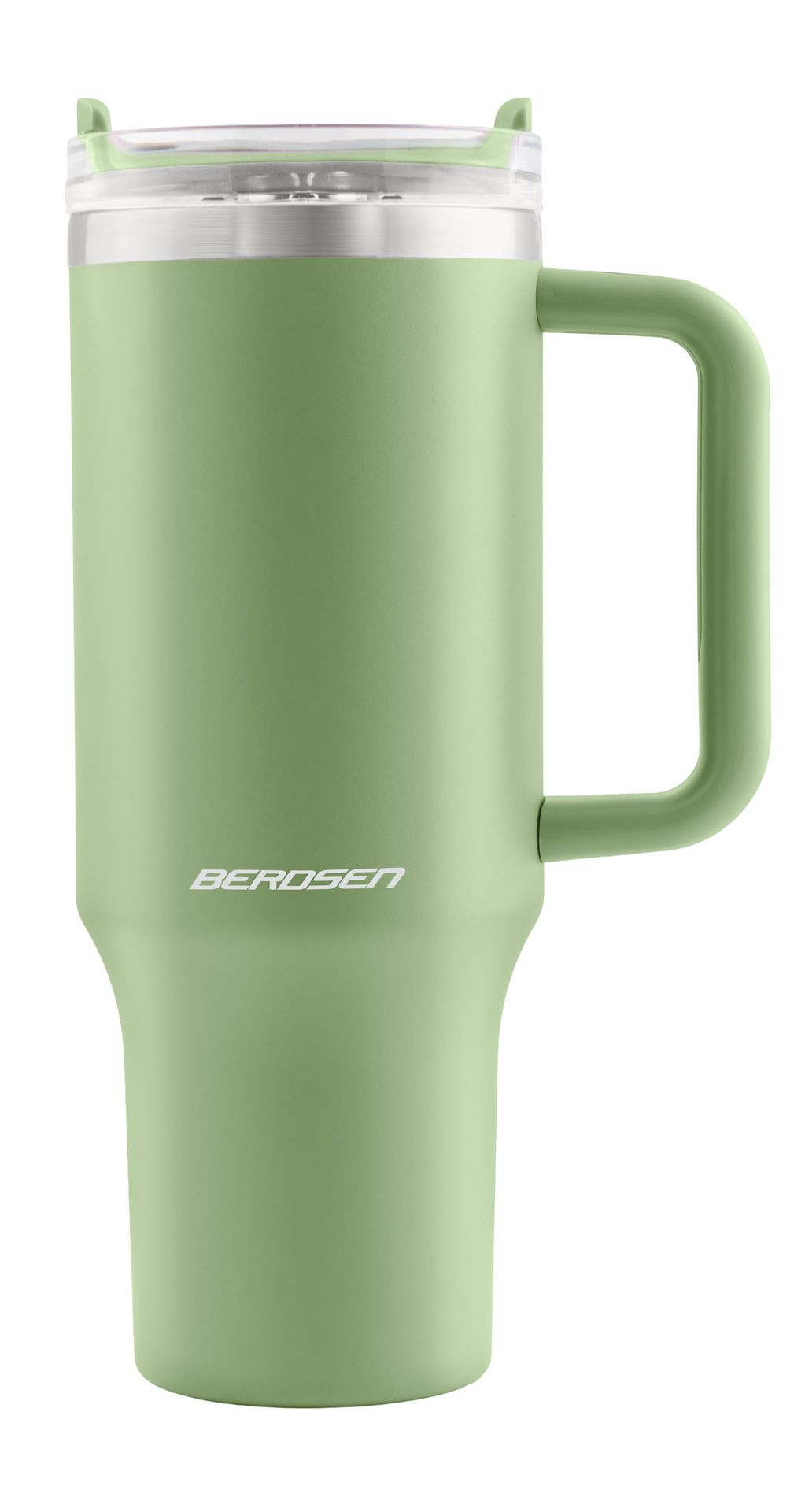 Berdsen Termos próżniowy kubek ze słomką 1180 ml zielony
