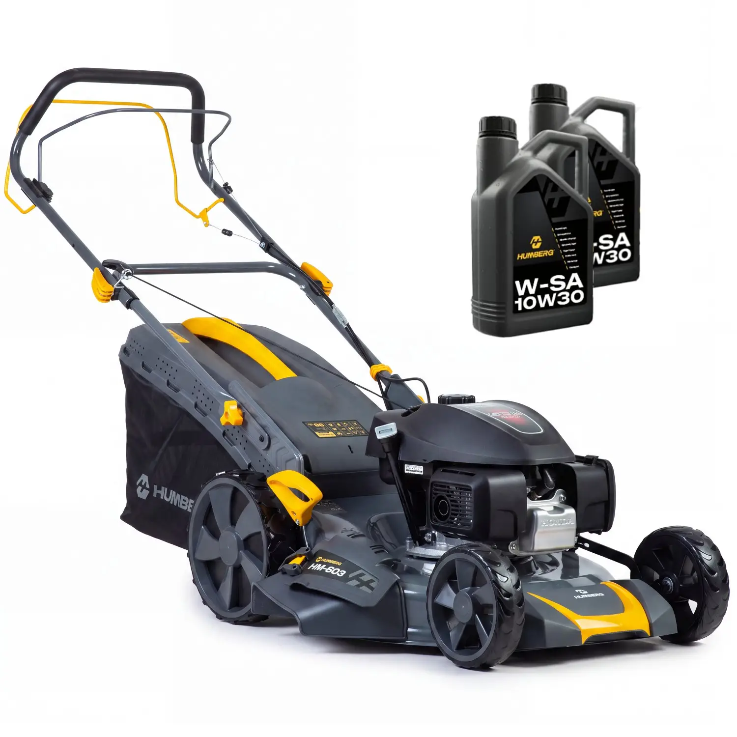 Humberg Kosiarka spalinowa z napędem 51 cm 70 l Honda 202cc 5,7KM + olej HM-603