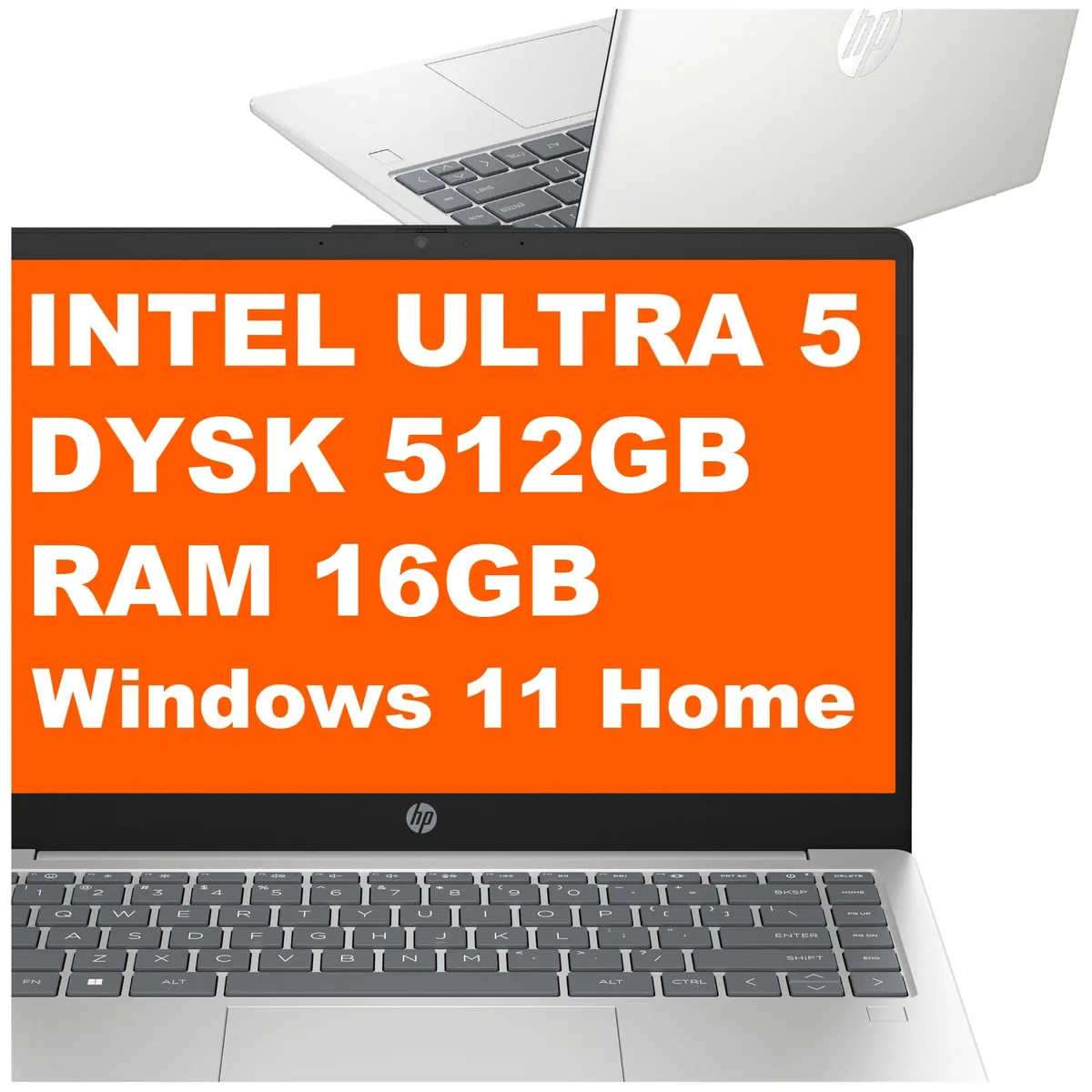 HP 14-ep1007na / CF6X2EA / Ultra 5 / 16GB / 512GB / Intel Arc / FullHD / Win 11 / Srebrny CF6X2EA_16GB_512GB_W11