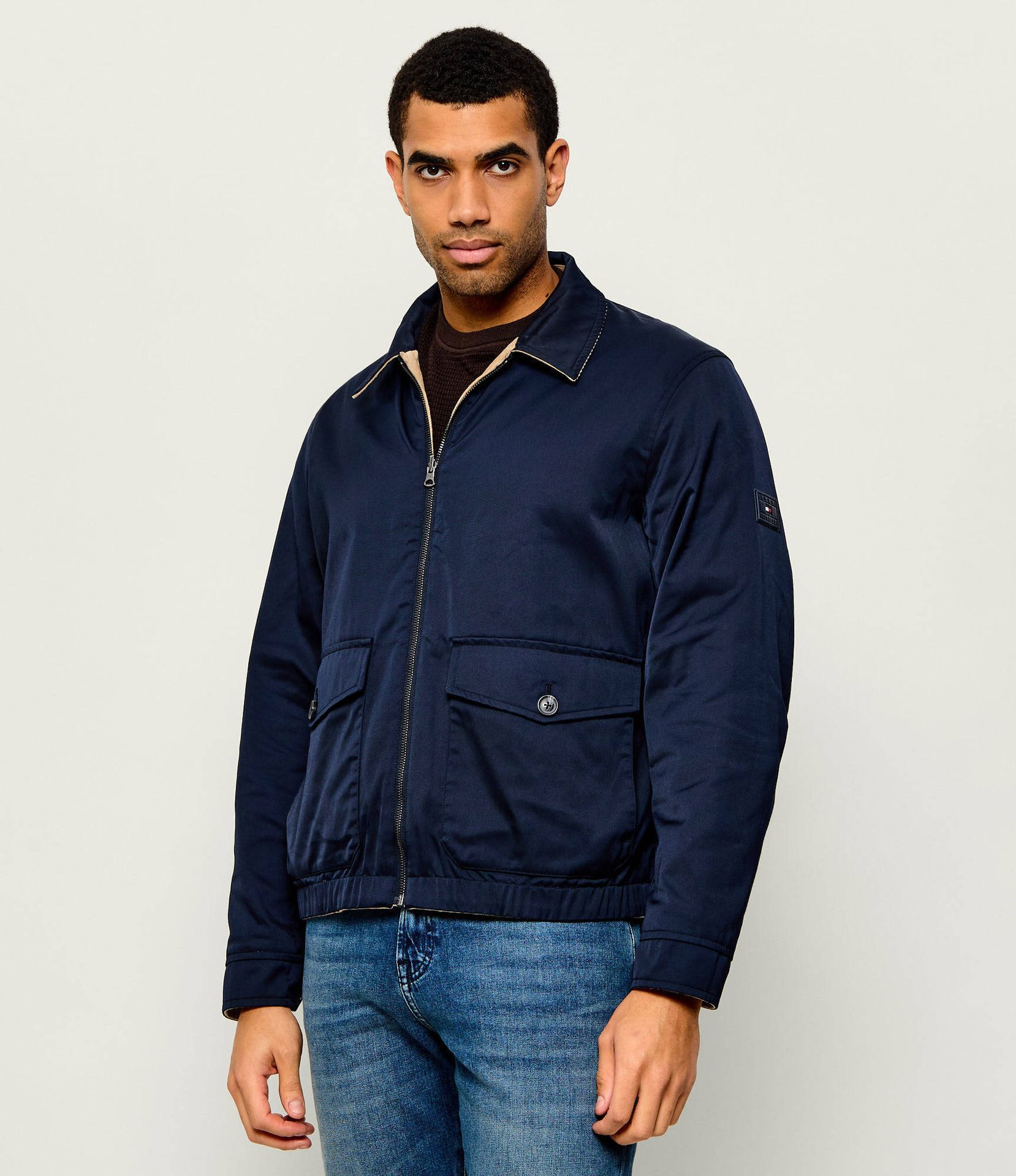 Tommy Hilfiger Dwustronna kurtka Regular Fit sztruks