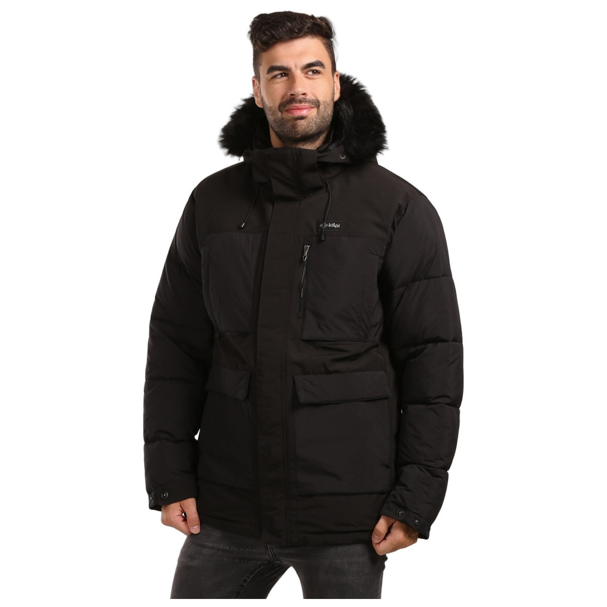 Męska zimowa parka Kilpi Beta-M Rozmiar: XL / Kolor: czarny