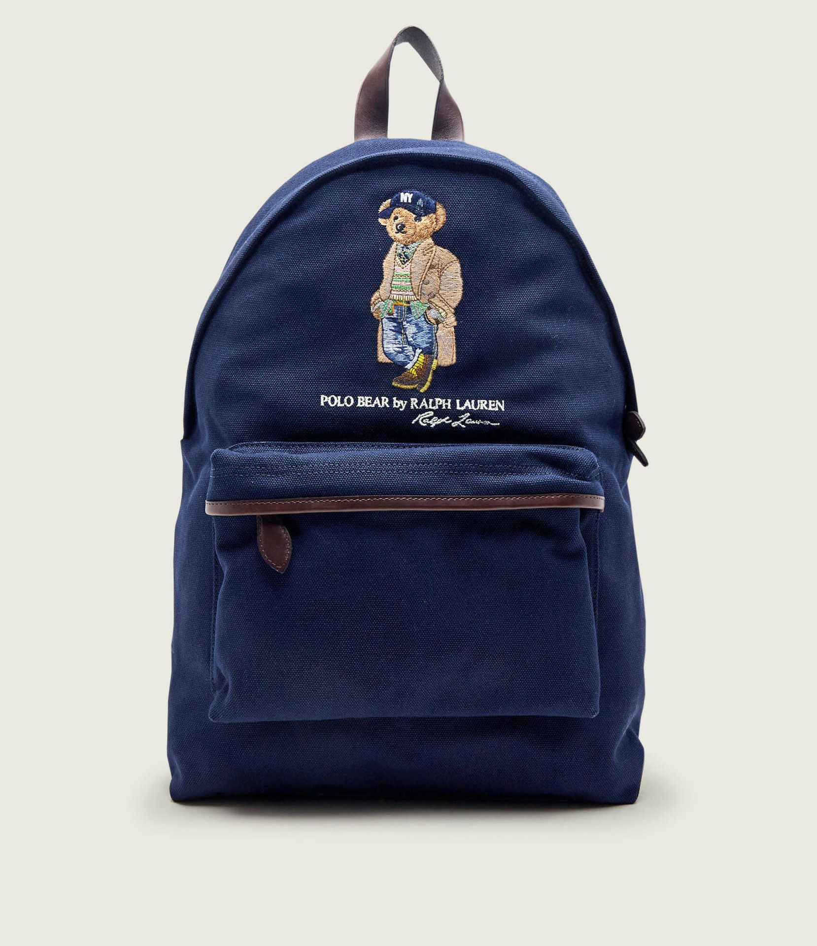 POLO RALPH LAUREN Plecak z dodatkiem skóry