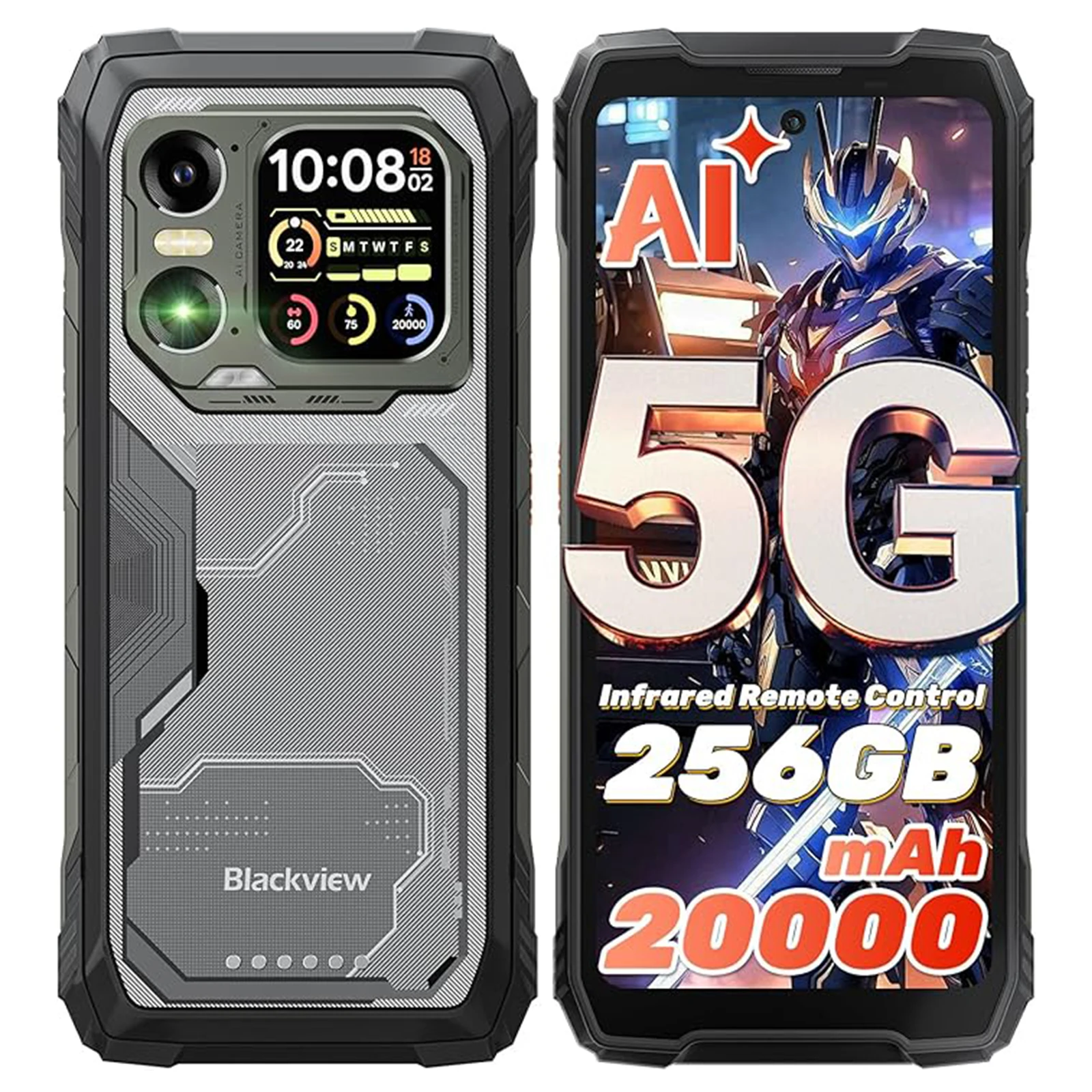 Blackview XPLORE 1 Pro 5G Wytrzymały telefon z termowizją, z głównym wyświetlaczem 6,78