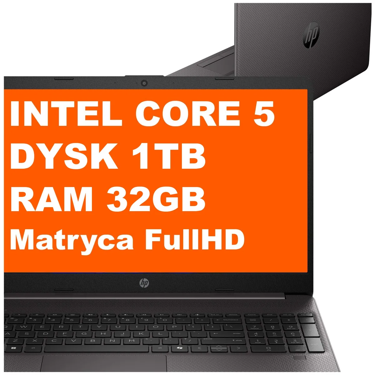 HP 250R G9 / C7GA8AT / Intel Core 5 120U / 32GB/1TB / Intel Graphics / FullHD / Win 11 Pro / Czarny C7GA8AT_32GB_1000SSD_W11P