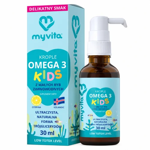 MyVita Omega-3 Kids Krople dla dzieci, 30 ml