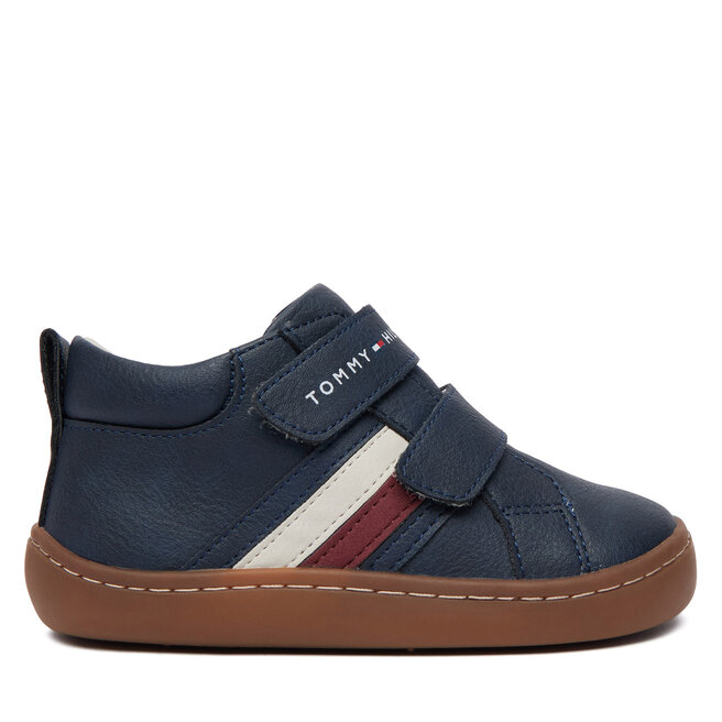 Sneakersy Tommy Hilfiger Mid Cut Velcro Sneaker T1XH-35222-1355800 Granatowy