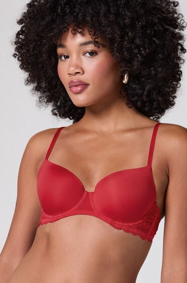 Hunkemöller Biustonosz usztywniany z fiszbinami Angie Czerwony
