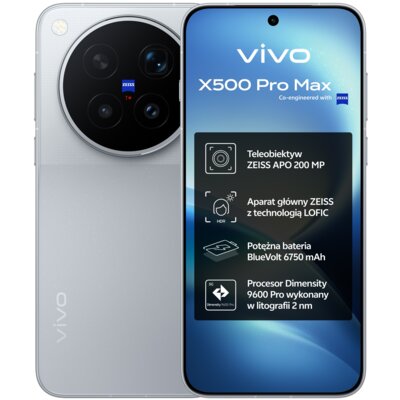 Vivo X500 Pro Max 5G 12/512GB Szary