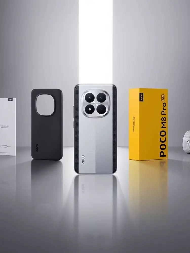 Smartfon POCO M8 Pro 5G NFC, 8 GB RAM, 256 GB pamięci wewnętrznej, 12 GB RAM, 512 GB pamięci wewnętrznej, bateria 6500 mAh, aparat 50 MP. green