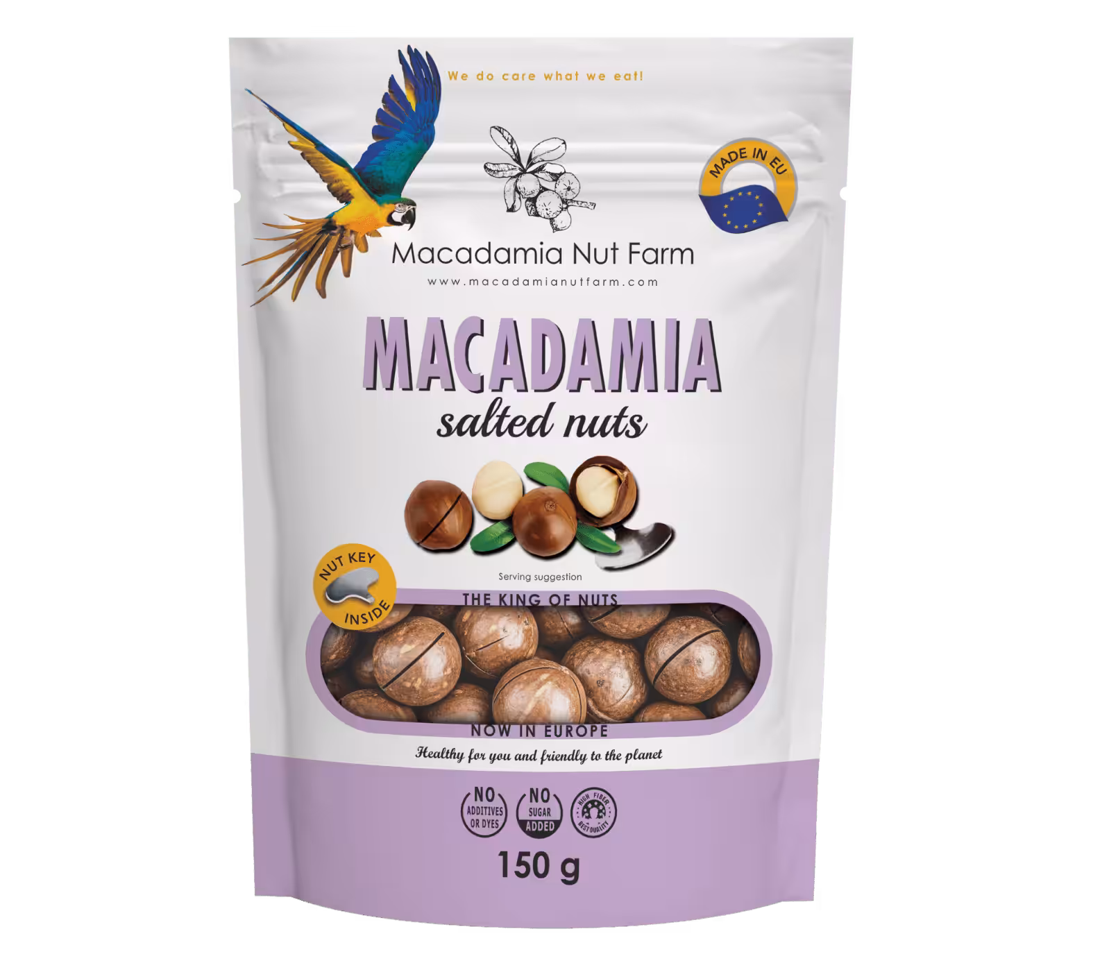Makadamia w łupinie Solona 150 g Macadamia Nut Farm