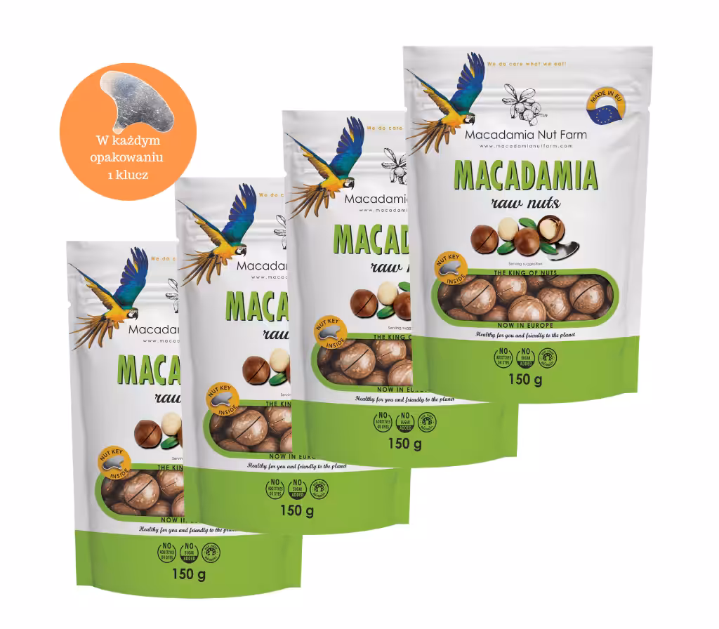 Orzechy Naturalne Makadamia Nut Farm 4x150 g