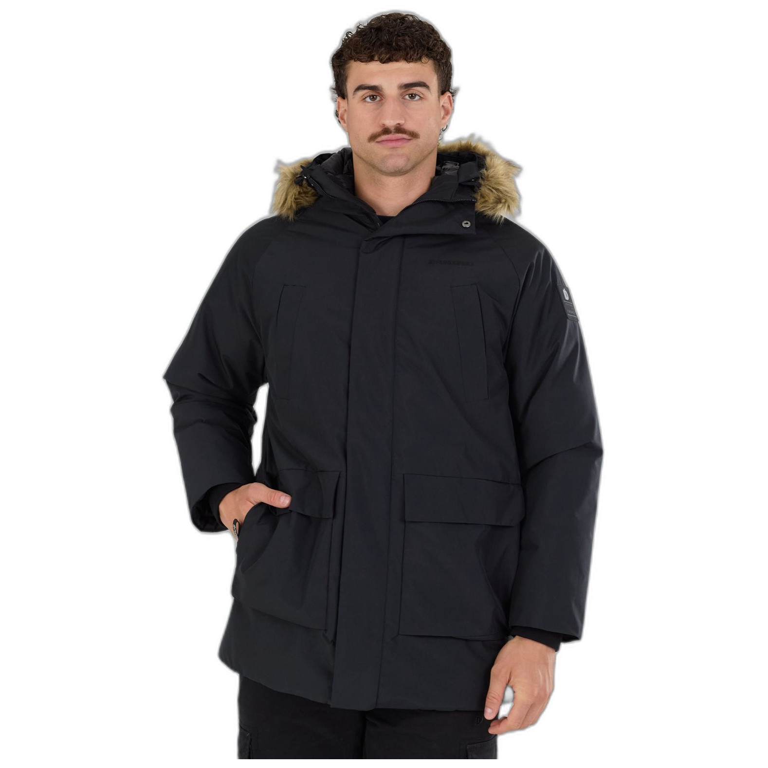 Męska zimowa parka Fundango Spirit II Parka Jacket Rozmiar: L / Kolor: ciemnoszary