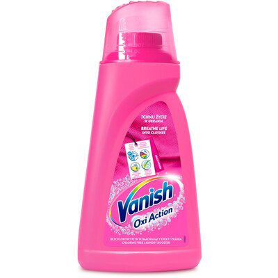 Vanish OXI ACTION PINK ODPLAMIACZ DO KOLORU I BIELI W PŁYNIE 1L