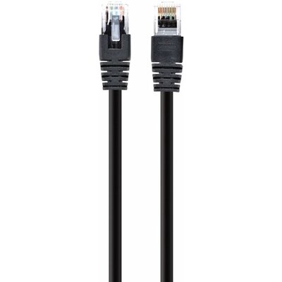 Gembird Patch cord kat.5e osłonka zalewana 3M czarny. PP12-3M/BK