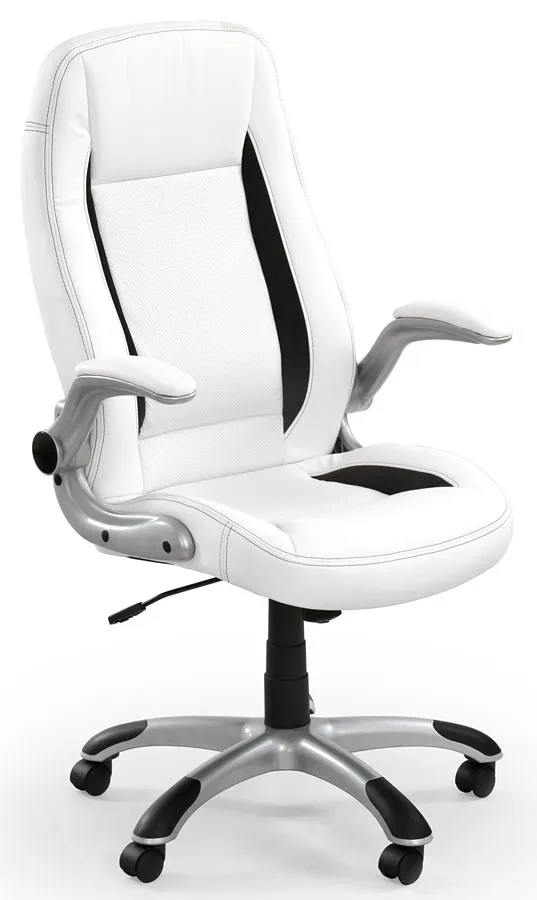 Elior Biały biurowy fotel obrotowy D3-S79
