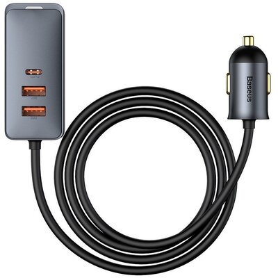Baseus CCBT-A0G ładowarka Share Together z przedłużaczem 2x USB 2x USB-C 120W szary CCBT-A0G