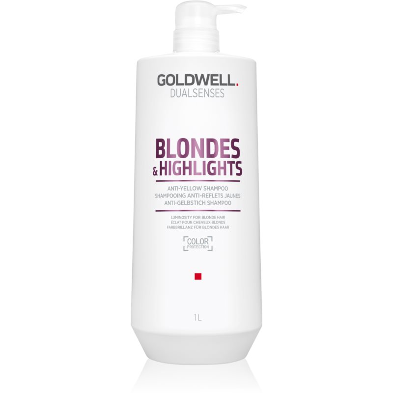 GOLDWELL_Dualsenses Blondes & Highlights Anti-Yellow Shampoo szampon do włosów blond neutralizujący żółty odcień 1000ml