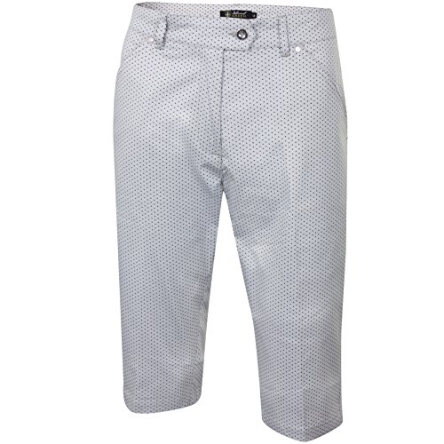 Island Green Golf IGLSHO1688 damskie sportowe w kropki wzór bermudy szorty Silver Grey/Black 16