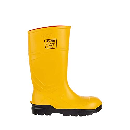Portwest FD95 PU Kalosze Bezpieczne, S5 CI FO, Żółty, Rozmiar 41