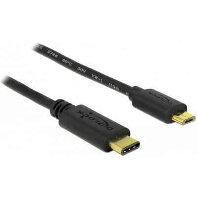 Delock USB-C 2.0m czarny (83334)