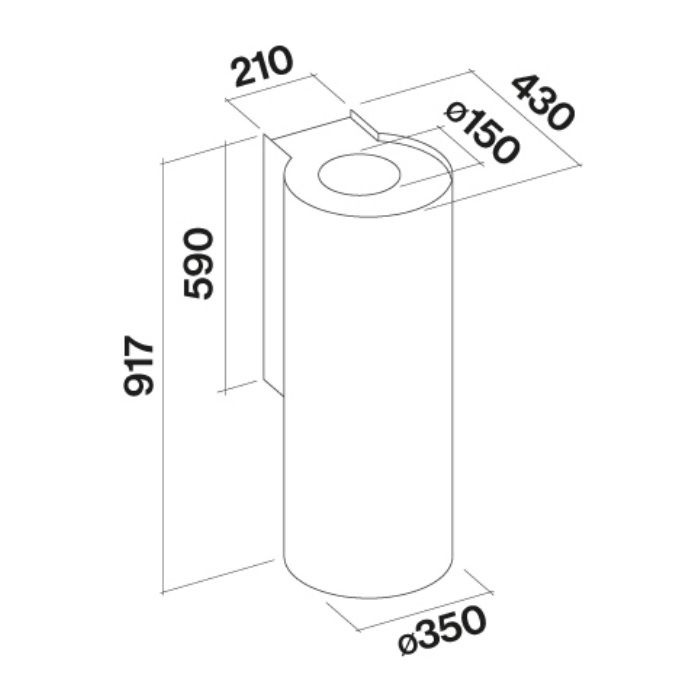 Falmec Design Polar X 35 Inox