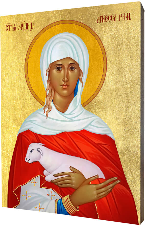 Art christiana Ikona święta Agnieszka ACHI030
