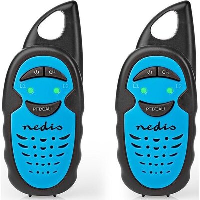 Krótkofalówki Nedis WLTK0300BU WLTK0300BU) Czarna/Niebieska